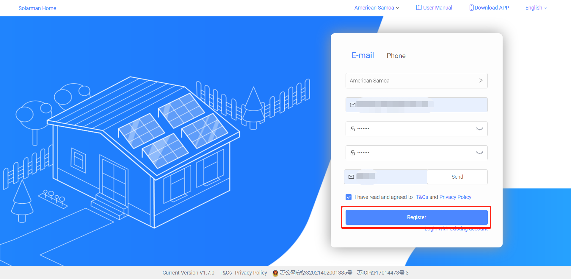 1.1 Registered Account